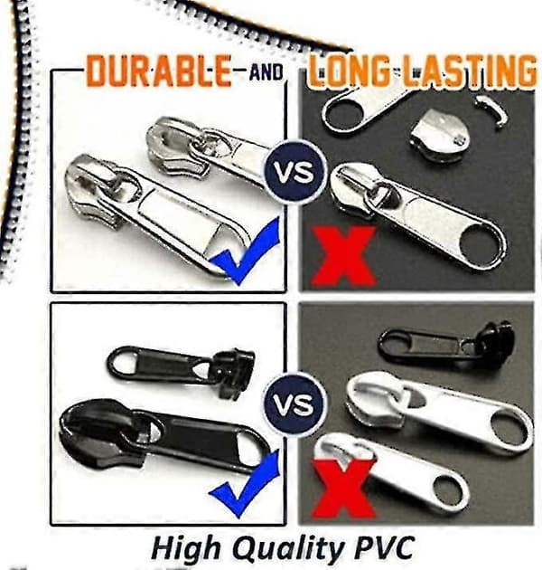 6-pack Fixed Zipper Pullers - Zipper Slider Repair, Instant Zipper Kit - Removable Rescue Replacement Bag brown brown
