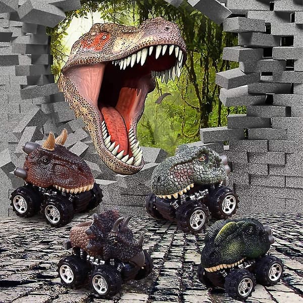 Dmazing Tilbaketrekk Dinosaurbiler Barn-26