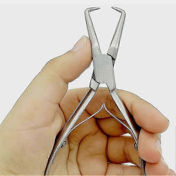 Professional Hair Extension Tools Microlink Bead Remover Pliers for Hair Extensions Removal - Ring Be Silver Silver