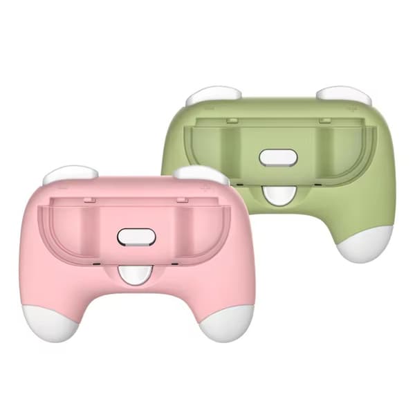 Greb til Nintendo Switch 2 (2025) Joy-Con 2, Slidstærkt og skridsikkert Switch2-controllergrebkit, Switch-holder tilbehør til NS2 JoyCon2 Pink Green
