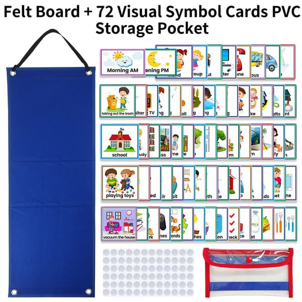 Visual Schedule for Kids Daily Routine Cards Multiple Children Routine Cards Behavior Tool - Home, School, Chores, Outings-FA-