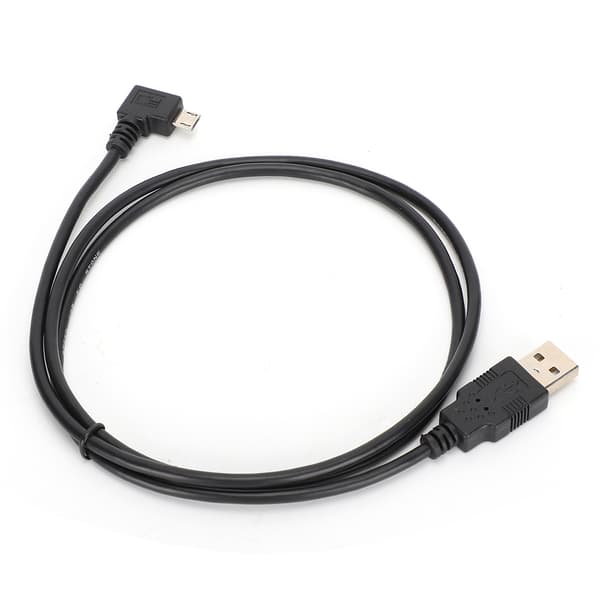 C0402 1M Retvinklet Micro USB til USB Tilslutningskabel til Dataoverførsel og Opladning