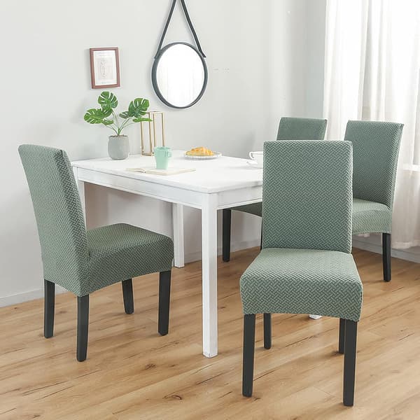 Elastisk stoltrekk, sett med 4 moderne stretchtrekk for stoler