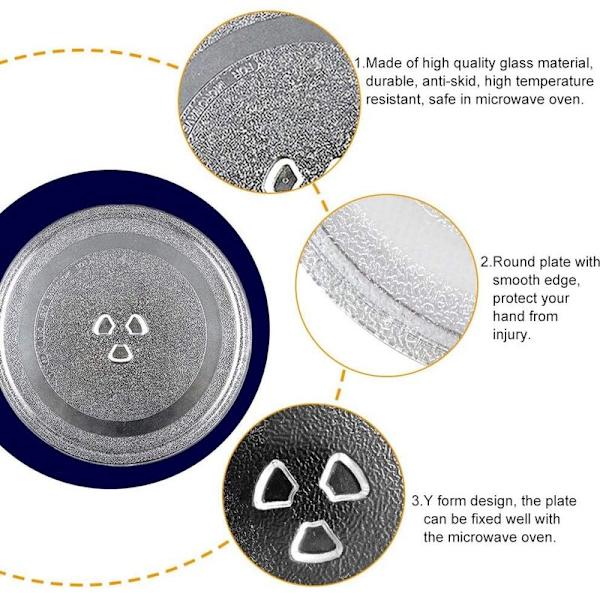 Replacement Plate for Microwave Flat for Microwave Replacement Durable Universal for Turntable for Microwave Round Replacement Plate