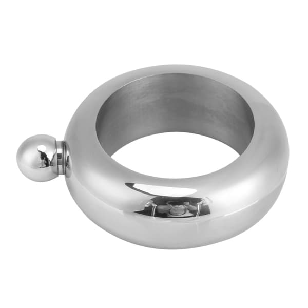 Stainless Steel Bracelet Flask, Bottle, Wine Bottle, Whiskey, Drink Container with Funnel (Silver)
