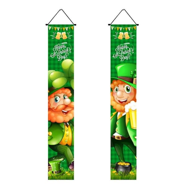 1 par St. Patricks dag dekorationer hængende skilte til St. Patricks dag