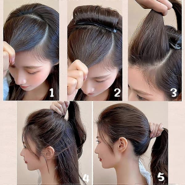 Hair Volume Inserts 3pcs Invisible Volumizing Pads for Women, Secure No-Pin Updo Tool [DB]
