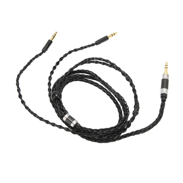 Replacement Headphone Cable 8-Core Silver-Plated Audio Cable Replacement for MDR Z7 Z1R 3.5mm Stereo Plug