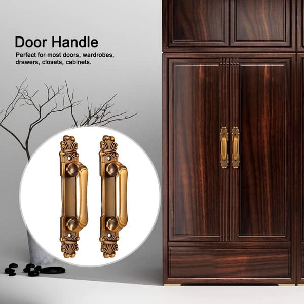 Dørgreb, Antik Aluminiumlegerings Dørgreb Skab Skuffe Garderobe Greb 2stk/sæt Møbel Hardware Tilbehør