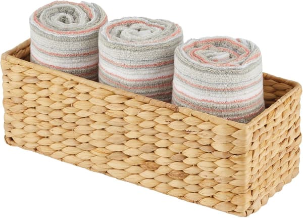 Willowkorg - Naturlig vattenhyacint vävd korg - Perfekt förvaring