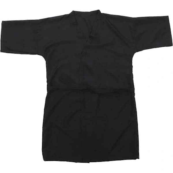 【xj】Salong Klient Kjole Kapper Cape Frisør Hårklipp Forkle For Kunder Kimono Stil (svart)