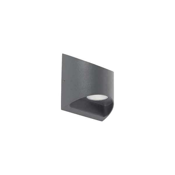 Moderni ulkoseinävalaisin tummanharmaa sis. LED 2-valoinen IP54 - Mal Dark Grey Dark Grey