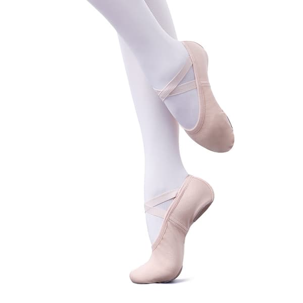 Demi Pointe ballettsko rosa og svarte dansesko for barn