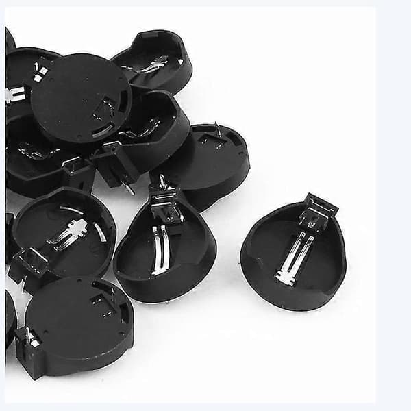3V Cr2032 Cr2025 Knapcelle Batteriholder Adapter Sort 20 Stykker