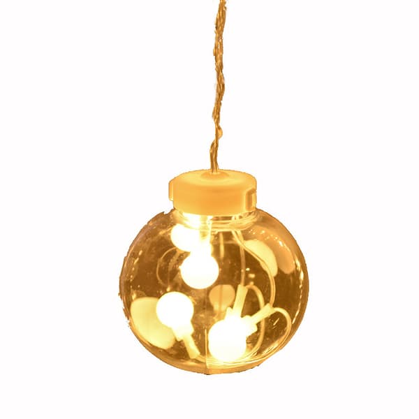 LED-gardinlampe, ønskeball, jentehjerte, romantisk soverom