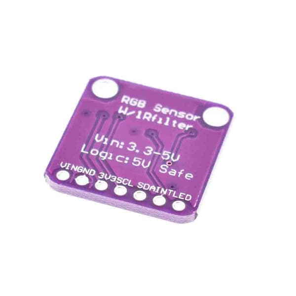 5 stk. TCS34725 farvegenkendelsessensormoduler RGB-detektorkort -