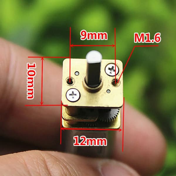 5 st Micro Mini N20 Växelmotor DC 3V -6V Låg Hastighet Full Metall Växellåda Reducer Leksak DC Växel Långsam Motor