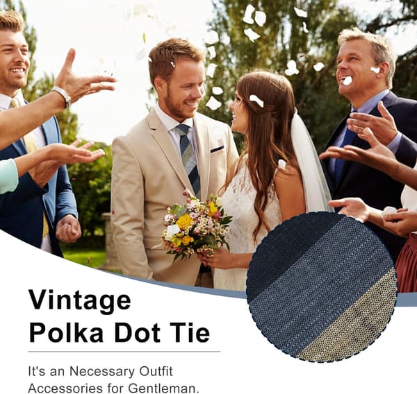 Slips for menn, bomull menns smale linslips, stripete prikkete slips menn forretningsmessig uformell bryllupsstripe: marineblå, khaki, grå - Stripe: Navy,khaki,gray