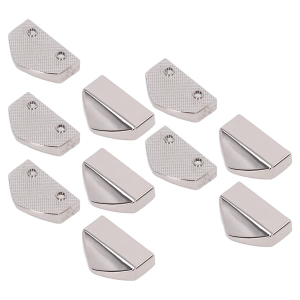 10 Sets Zipper Stopper Glossy Appearance Convenient Practical Attractive Decorative Bag Accessories for Suitcases White