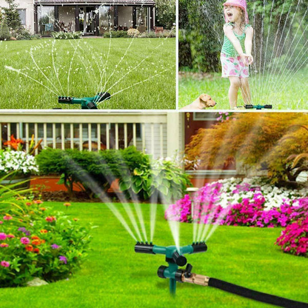 Automatic Rotating Garden Lawn Water Sprinkler Sprayer Irrigation Tool