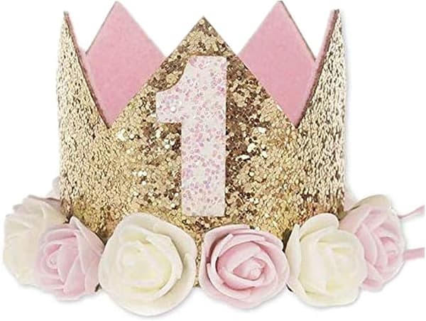 Babykrona, 1 års fødselsdag, prinsessekrone