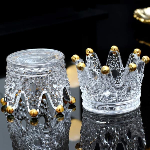 Beauty Sponge Holder Clear Glass Puff Beauty Egg Storage Rack