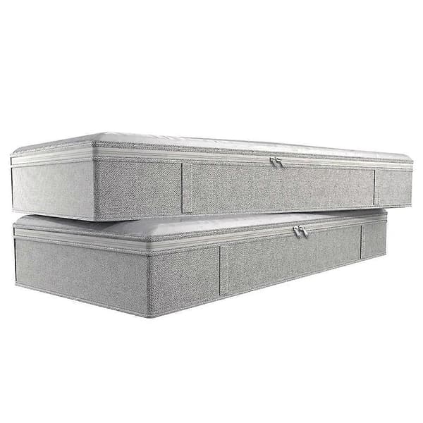 Foldable Under Bed Storage Bins, Large Underbed Storage Containers, Thick Breathable Under Bed Clothes Storage Bags