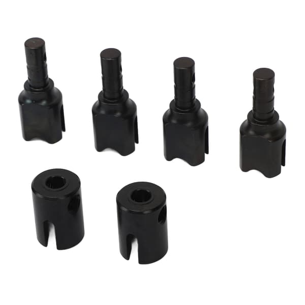 4 stk. RC Diff Outdrive Stål RC Differential Drivkop med Drivakselledkop til ARRMA 1/7 1/8 Biler Sort
