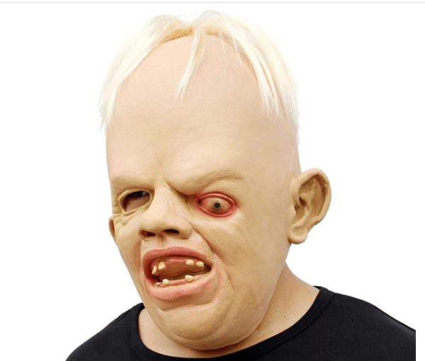 1 stk - Halloween Maske Maskerade Dekorasjon Skjevøyd Monster L