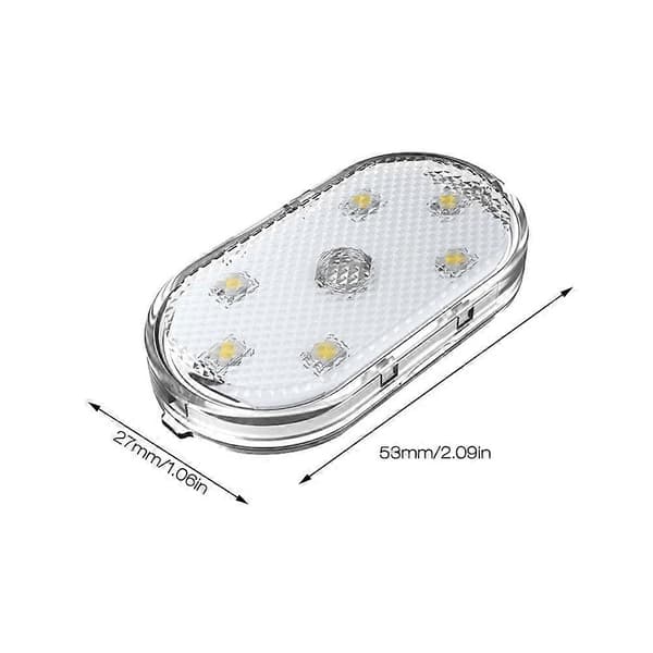 Pieces Touch Magnetisk Loftslampe til Bil - Bærbar Bilinteriørbelysning til Bil Lastbil Skab Camping Campingvogn