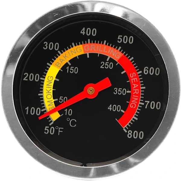 BBQ Grill Røykeri Termometer, Rustfritt Stål, Lettlest, Nøyaktig Temperaturkontroll, For Utendørs Grilling
