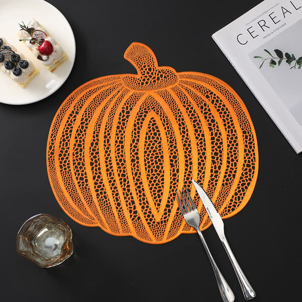 Halloween Thanksgiving Gresskar Bordbrikker 36 cm Sett med 6