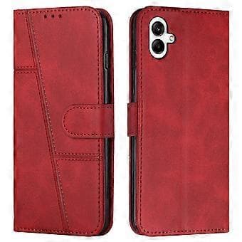 Til Samsung Galaxy A06 Etui Stativ Flip Beskyttende Læder Telefoncover Style B