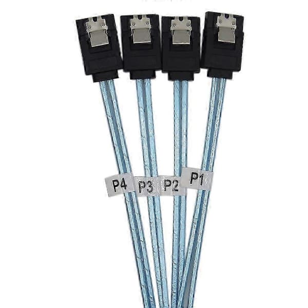 SAS-kabel SATA-kabel Hög Hastighet 6Gbps 4 Portar/set Hög Kvalitet För Server 0.5 Meter