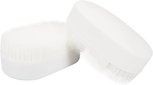 Soft Bristle Laundry Brush - for Stains, Clothes, Shoes - Gentle Scrub Brush with Comfortable Grip - 2-pack