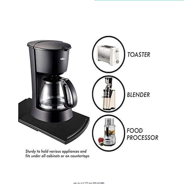 Practical Pull-Out Tray for Coffee Makers, Kitchen Appliance Movable Ca