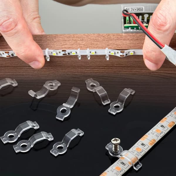 100 stk. strips til LED-strips, tilslutningsklemme til LED-strips