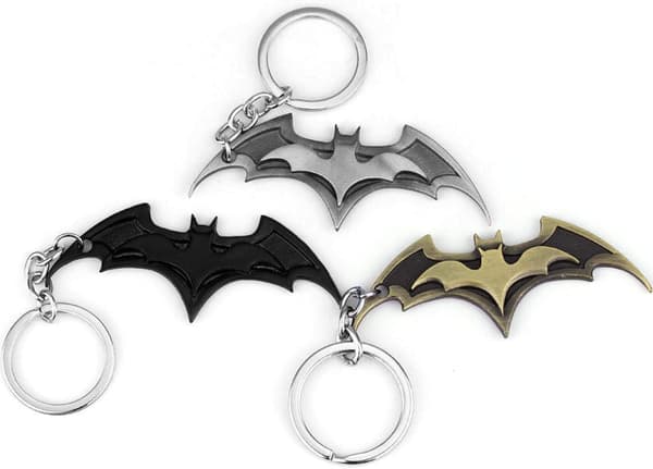 Personoitu metalliriipus Batman-avaimenperä Musta riipus