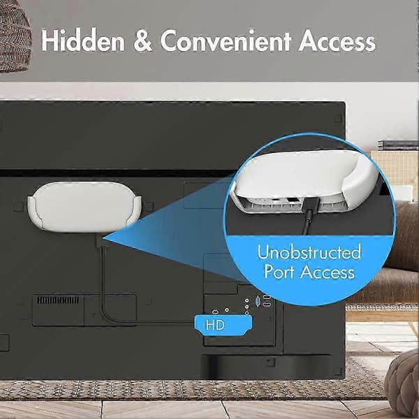 Mount for Google TV Streamer 4K, Wall Mount for 2024 Google TV Streamer 4K JH4 White Vit