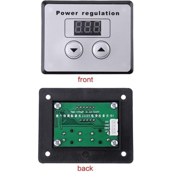Hastighetsregulator 10000W AC 220V 80A SCR Digital Spenningsregulator Hastighetskontroll Dimmer Termostat for Motor