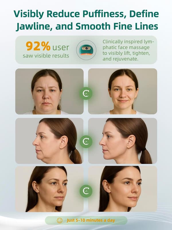 Facial Massage Brush - Facial Shaping Face Massager - Green