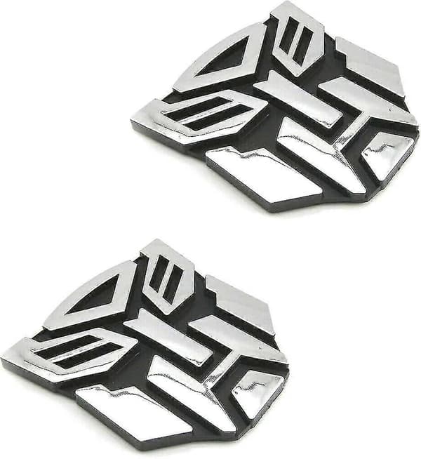 For Bil Autobot Dekal Par Krom Finish Pvc Auto Emblem Transformers Autobot Biltilbehør (hs)