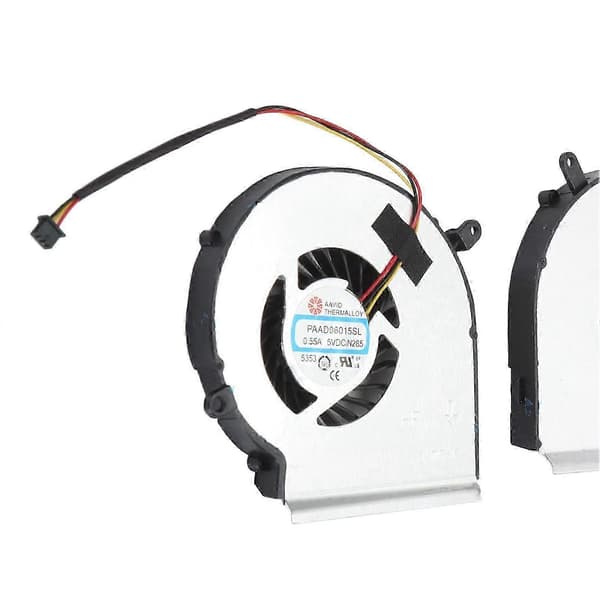 CPU GPU Køleventilator kompatibel med MSi GE62 GE72 PE60 PE70 GL62 GL72 GP62 GP72 MS 16J1 MS 16J5 MS 1791 MS 1795 3-bens bærbar køleventilator
