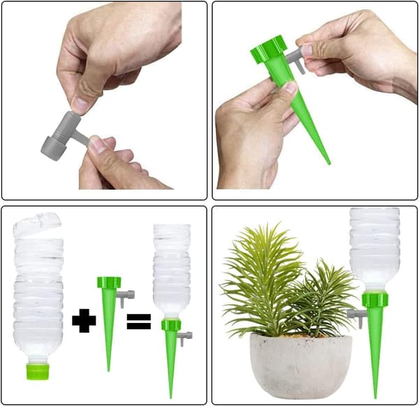 12-pack automatisk bevattningsspridare, justerbar enkel bevattning Ir