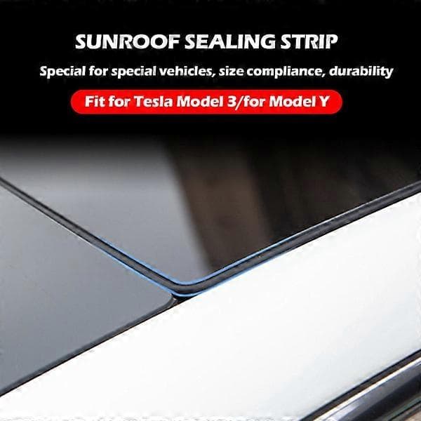 For Tesla Model 3/Y Sunroof Sealing Strip Windshield Sound Insulation For Model 3 One-size For Model 3 One-size