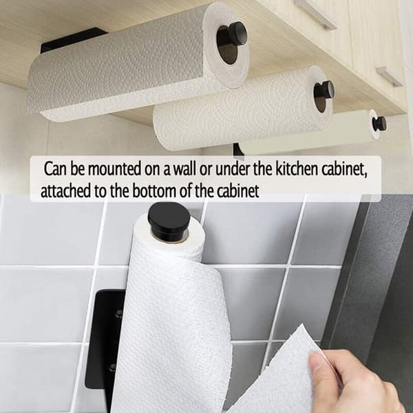 Paper Towel Holder Tear-Shaped Wall Mounted Paper Towel Holder Perfect Install Vertically or Horizontally (2-pack)