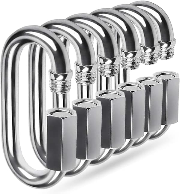 M5 Quick Link, 304 Stainless Steel High Performance Clips Chain Coupling Repair Link Buckle for Swing Outdoor Camping