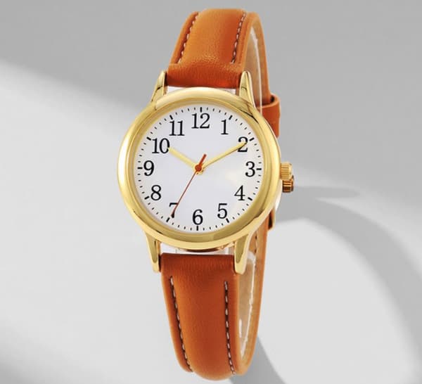 Women's Quartz Watch, Minimalist Style, Quartz Watch, Leather Strap, Waterproof