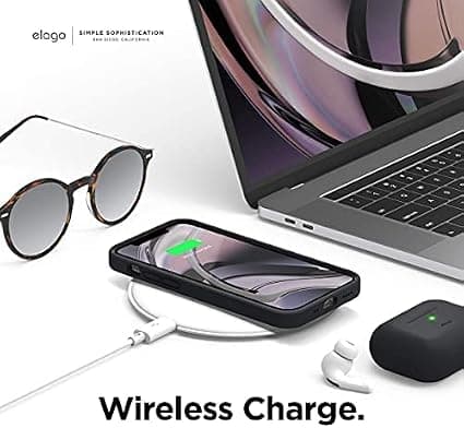 (Sort) elago Skal Silikonevæske Kompatibel med iPhone 12 Mini