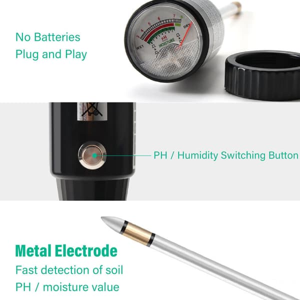 Soil Test PH Soil Moisture Tester PH Meter Humidity Moisture Meter